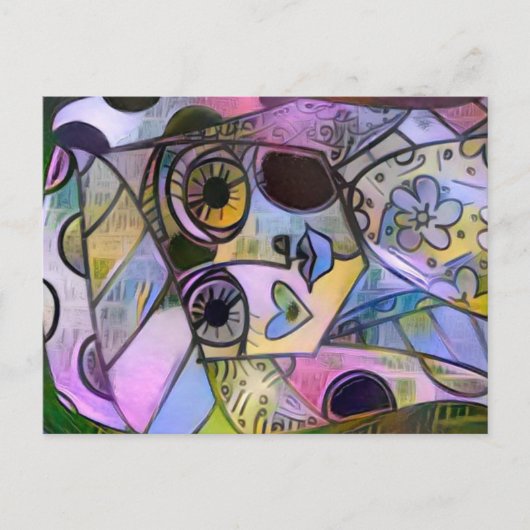 Lila Postkarte 2 (Vorderseite)
