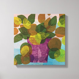 Lila Pot Stretched Canvas Leinwanddruck