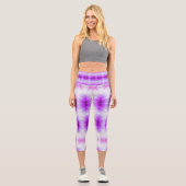 lila Pow Capri Leggings (Vorderseite)