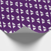 Lila Power Geschenkpapier (Ecke)