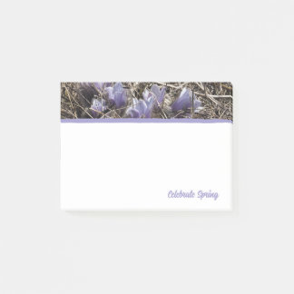 Lila Prairie Krokus Post-It Notizen
