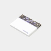 Lila Prairie Krokus Post-It Notizen (angewinkelt)