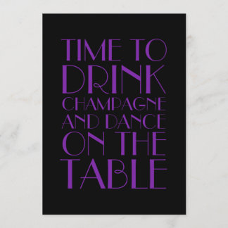 Lila Prallplatten-Geburtstags-Einladung Einladung