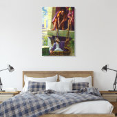 Lila preaching christ Wrapped Canvas Leinwanddruck (Insitu (Schlafzimmer))
