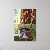 Lila preaching christ Wrapped Canvas Leinwanddruck (Vorderseite)