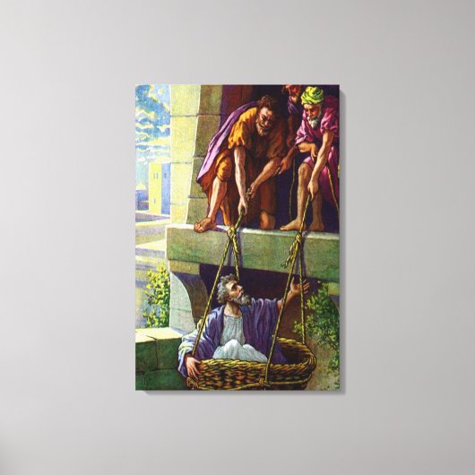 Lila preaching christ Wrapped Canvas Leinwanddruck (Vorderseite)
