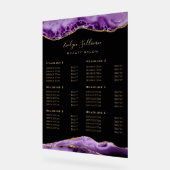 Lila Preisliste Acrylschild (Winkel)