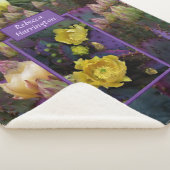 Lila Prickly Birne Opuntia Kaktus Gelbe Blüten Sherpadecke (3/4)