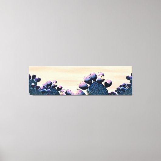 Lila Prickly Leinwanddruck (Vorderseite)