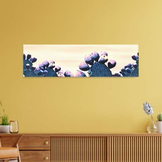 Lila Prickly Leinwanddruck (Insitu (Wohnzimmer))