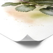 Lila Primrose Blume Art Print Poster (Ecke)