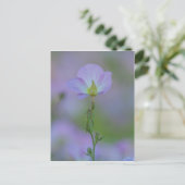 Lila Primrose Postkarte (Stehend Vorderseite)