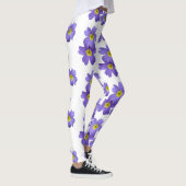 Lila Primula-Blume blüht benutzerdefinierte Leggin Leggings (Rechts)
