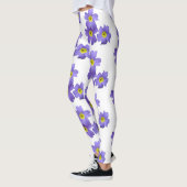 Lila Primula-Blume blüht benutzerdefinierte Leggin Leggings (Links)