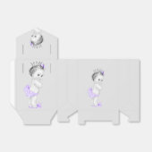 Lila Princess Baby Dusche Gefälligkeitsboxen Geschenkschachtel (Ungefaltet)