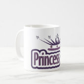 Lila Princess Crown Kaffeetasse (Vorderseite Links)