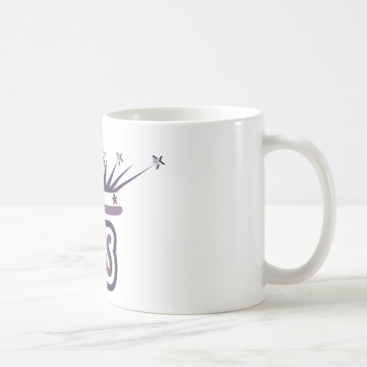 Lila Princess Crown Kaffeetasse (Rechts)