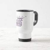Lila Princess Crown Reisebecher (VorderseiteRechts)