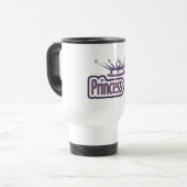 Lila Princess Crown Reisebecher (Vorderseite Links)