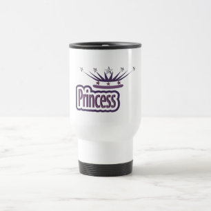 Lila Princess Crown Reisebecher