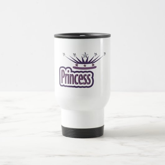 Lila Princess Crown Reisebecher (Mittel)