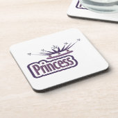 Lila Princess Crown Untersetzer (Linke Seite)