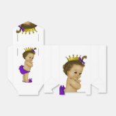 Lila Princess Ethnic Princess Baby Dusche Geschenkschachtel (Ungefaltet)