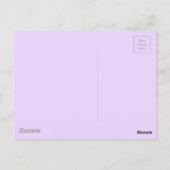 LILA PRINCESS TIARA GRAFIK CROWN CUSTOMIZABLE P POSTKARTE (Rückseite)