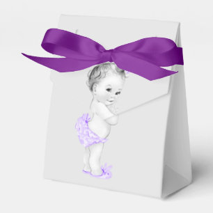 Lila Prinzessin Baby Shower Geschenkverpackungen Geschenkschachtel