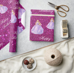 Lila Prinzessin  Geschenkpapier