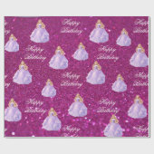 Lila Prinzessin  Geschenkpapier (Flach)