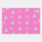 Lila Prinzessin Geschenkpapier Set (Vorderseite 3)