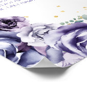 Lila Prinzessin Quinceañera 10 Tabelle Sitzplan Poster (Ecke)