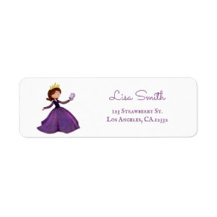 Lila Prinzessin Schmetterling Rücksendeadresse