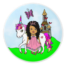 Lila Prinzessin und Einhorn
