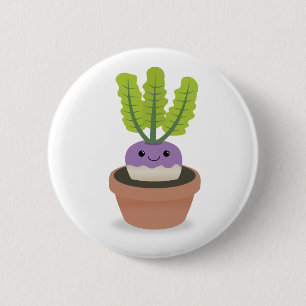 Lila Prinzrübe Button