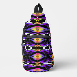 Lila Prismenspulenhalterung Crossbody Bag