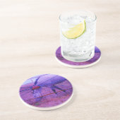 Lila Privateigentum - Pferd Sandstein Untersetzer (Seite)