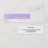 Lila Pro Mini Visitenkarte (Vorne/Hinten)