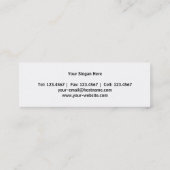 Lila Pro Mini Visitenkarte (Rückseite)