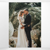 Lila Programm für die Hochzeitserneuerung (Innenseite Mitte)