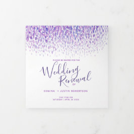 Lila Programm für die Hochzeitserneuerung