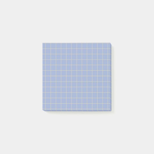 Lila Prüfmuster Stilvolles Rasterdesign Post-it Klebezettel (Vorderseite)