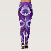 Lila Psychedelic Star.. Leggings (Rückseite)