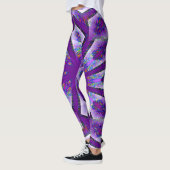 Lila Psychedelic Star.. Leggings (Links)