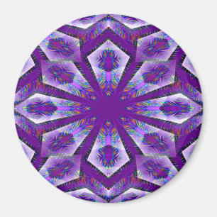 Lila Psychedelic Star.. Magnet
