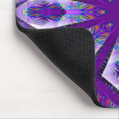 Lila Psychedelic Star.. Mousepad (Ecke)