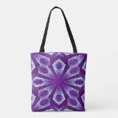 Lila Psychedelic Star.. Tasche (Rückseite)