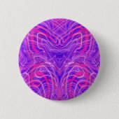 Lila psychedelisches Muster Button (Vorderseite)