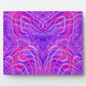 Lila psychedelisches Muster Fotoplatte (Vorderseite)